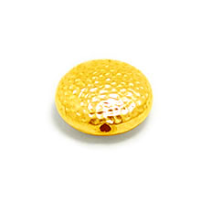 Bali Beads | Sterling Silver Vermeil-24k Gold Plated - Vermeil Plain Beads, 24K Gold Vermeil on Sterling Silver B4040V