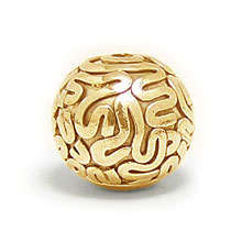 Bali Vermeil-24k Gold Plated - Vermeil Round Beads