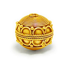 Bali Vermeil-24k Gold Plated - Vermeil Round Beads