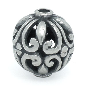 Bali Beads | Sterling Silver Silver Beads - Round Beads, Bali Beads - B5172