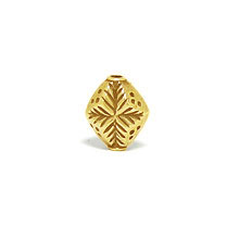 Bali Beads | Sterling Silver Vermeil-24k Gold Plated - Vermeil Stamp Beads, 24K Gold Vermeil on Sterling Silver B8003V