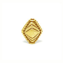 Bali Beads | Sterling Silver Vermeil-24k Gold Plated - Vermeil Stamp Beads, 24K Gold Vermeil on Sterling Silver B8007V