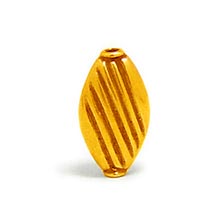 Bali Beads | Sterling Silver Vermeil-24k Gold Plated - Vermeil Stamp Beads, Vermeil Stamped Beads on Sterling Silver