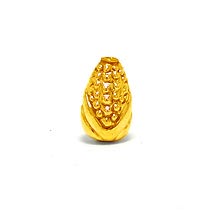 Bali Beads | Sterling Silver Vermeil-24k Gold Plated - Vermeil Stamp Beads, Vermeil Stamped Beads on Sterling Silver