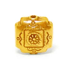 Bali Vermeil-24k Gold Plated - Vermeil Stamp Beads