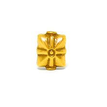 Bali Beads | Sterling Silver Vermeil-24k Gold Plated - Vermeil Stamp Beads, Vermeil Stamped Beads on Sterling Silver