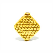 Bali Beads | Sterling Silver Vermeil-24k Gold Plated - Vermeil Stamp Beads, Vermeil Stamped Beads on Sterling Silver