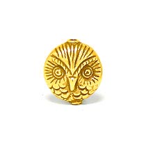 Bali Beads | Sterling Silver Vermeil-24k Gold Plated - Vermeil Stamp Beads, Vermeil Stamped Beads on Sterling Silver