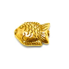 Bali Beads | Sterling Silver Vermeil-24k Gold Plated - Vermeil Stamp Beads, Vermeil Stamped Beads on Sterling Silver