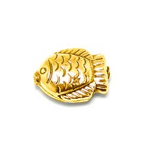 Bali Beads | Sterling Silver Vermeil-24k Gold Plated - Vermeil Stamp Beads, Vermeil Stamped Beads on Sterling Silver