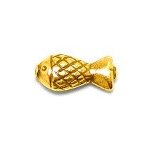 Bali Beads | Sterling Silver Vermeil-24k Gold Plated - Vermeil Stamp Beads, Vermeil Stamped Beads on Sterling Silver