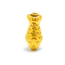 Bali Beads | Sterling Silver Vermeil-24k Gold Plated - Vermeil Stamp Beads, Vermeil Stamped Beads on Sterling Silver