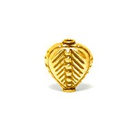 Bali Beads | Sterling Silver Vermeil-24k Gold Plated - Vermeil Stamp Beads, Vermeil Stamped Beads on Sterling Silver