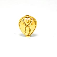 Bali Beads | Sterling Silver Vermeil-24k Gold Plated - Vermeil Stamp Beads, Vermeil Stamped Beads on Sterling Silver