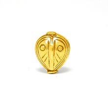 Bali Beads | Sterling Silver Vermeil-24k Gold Plated - Vermeil Stamp Beads, Vermeil Stamped Beads on Sterling Silver