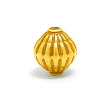 Bali Beads | Sterling Silver Vermeil-24k Gold Plated - Vermeil Stamp Beads, Vermeil Stamped Beads on Sterling Silver