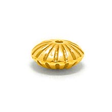 Bali Beads | Sterling Silver Vermeil-24k Gold Plated - Vermeil Stamp Beads, Vermeil Stamped Beads on Sterling Silver