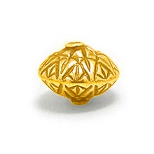 Bali Beads | Sterling Silver Vermeil-24k Gold Plated - Vermeil Stamp Beads, Vermeil Stamped Beads on Sterling Silver