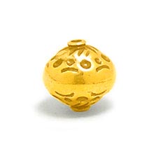 Bali Beads | Sterling Silver Vermeil-24k Gold Plated - Vermeil Stamp Beads, Vermeil Stamped Beads on Sterling Silver