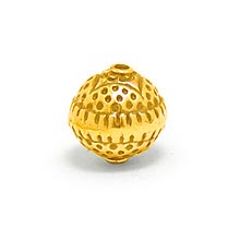 Bali Beads | Sterling Silver Vermeil-24k Gold Plated - Vermeil Stamp Beads, Vermeil Stamped Beads on Sterling Silver