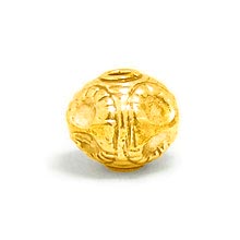 Bali Beads | Sterling Silver Vermeil-24k Gold Plated - Vermeil Stamp Beads, Beads Vermeil on Sterling Silver