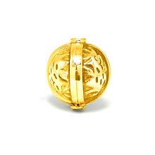Bali Beads | Sterling Silver Vermeil-24k Gold Plated - Vermeil Stamp Beads, Beads Vermeil on Sterling Silver
