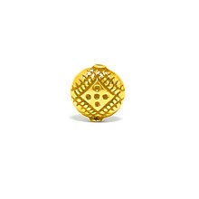 Bali Beads | Sterling Silver Vermeil-24k Gold Plated - Vermeil Stamp Beads, Beads Vermeil on Sterling Silver