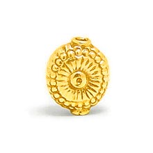 Bali Beads | Sterling Silver Vermeil-24k Gold Plated - Vermeil Stamp Beads, Beads Vermeil on Sterling Silver