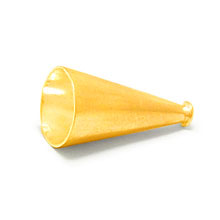 Bali Vermeil-24k Gold Plated - Vermeil Cone Caps