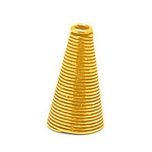 Bali Vermeil-24k Gold Plated - Vermeil Cone Caps