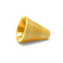 Bali Vermeil-24k Gold Plated - Vermeil Cone Caps