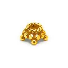 Bali Vermeil-24k Gold Plated - Vermeil Granulated Caps