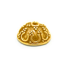 Bali Vermeil-24k Gold Plated - Vermeil Ornate Caps