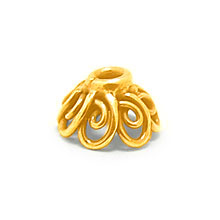 Bali Vermeil-24k Gold Plated - Vermeil Wired Bead Caps