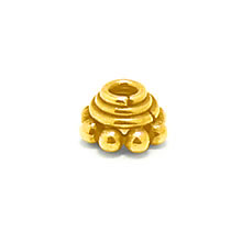 Bali Vermeil-24k Gold Plated - Vermeil Wired Bead Caps