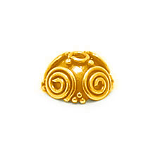 Bali Vermeil-24k Gold Plated - Vermeil Wired Bead Caps