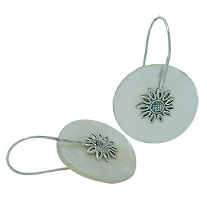 Bali Silver Jewelry - Seashell Earrings