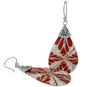 Bali Silver Jewelry - Seashell Earrings