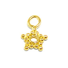 Bali Beads | Sterling Silver Vermeil-24k Gold Plated - Findings, Vermeil Charms and Dangles