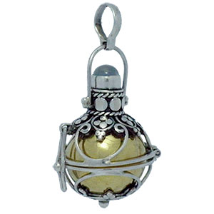 Bali Beads | Sterling Silver Silver Jewelry - Harmony Balls, Sterling silver harmony ball with brass 