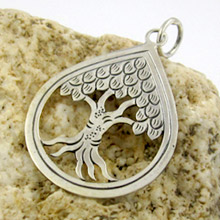 Bali Beads | Sterling Silver Silver Jewelry - Silver Pendants, Bali handmade sterling silver pendant 