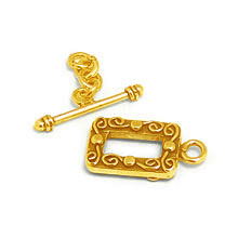 Bali Vermeil-24k Gold Plated - Vermeil Toggles and Clasps