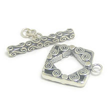 Bali Silver Toggles and Claps - Ornate Toggles