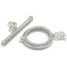 Bali Silver Toggles and Claps - Twisted Wire Toggles