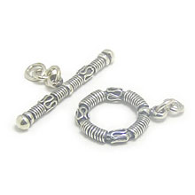 Bali Silver Toggles and Claps - Wired Toggles